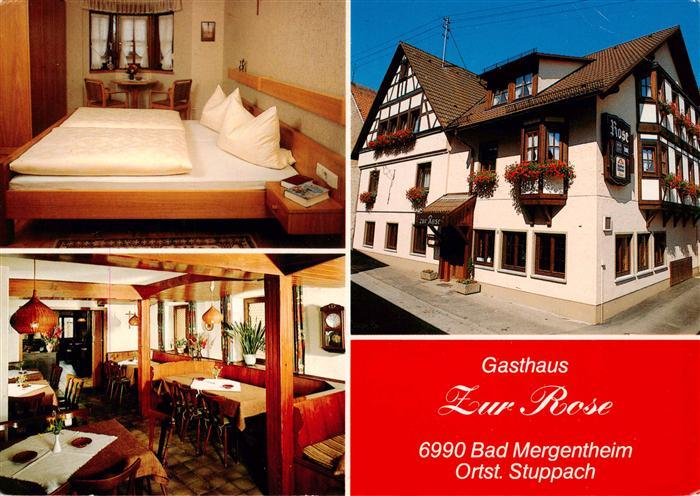Stuppach Bad Mergentheim Gasthaus Zur Rose Gaststube Gaestezimmer