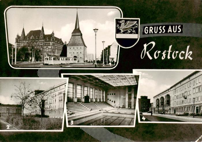 ROSTOCK  CITY Am Steintor Ulrich-von-Hutten-Strasse Neptun-Schwimmbad Ernst-Thae