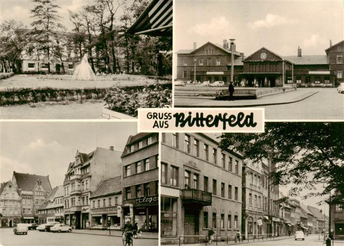 Bitterfeld Sachsen-Anhalt Binnengarten Bahnhof Walther-Rathenow-Strasse Strasse