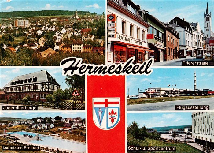 Hermeskeil Panorama Jugendherberge Freibad Trierer Strasse Flugausstellung Schul