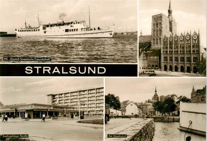 Stralsund MS Deutsch Sowjetische Freundschaft Rathaus Kedingshaeger Strasse Am Q