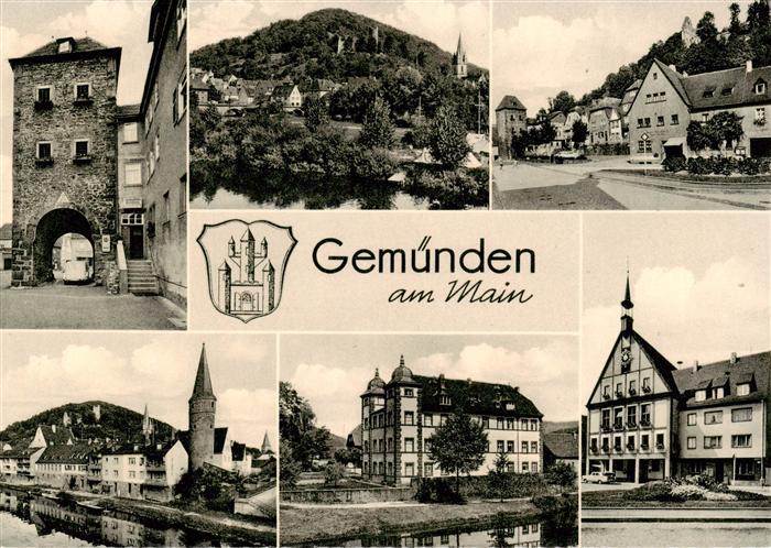 Gemuenden Main Stadttor Kirche Schloss Ortspartien