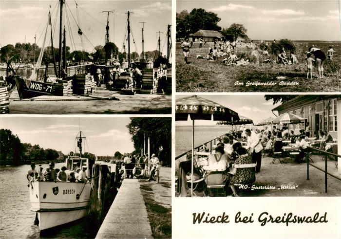 Wieck Greifswald Fischerhafen Anlegestelle Am Greifswalder Bodden HO Gaststaette
