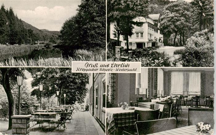 Ehrlich Westerwald Kroppacher Schweiz Hotel Pension Wadde Bollmann Terrasse Gast