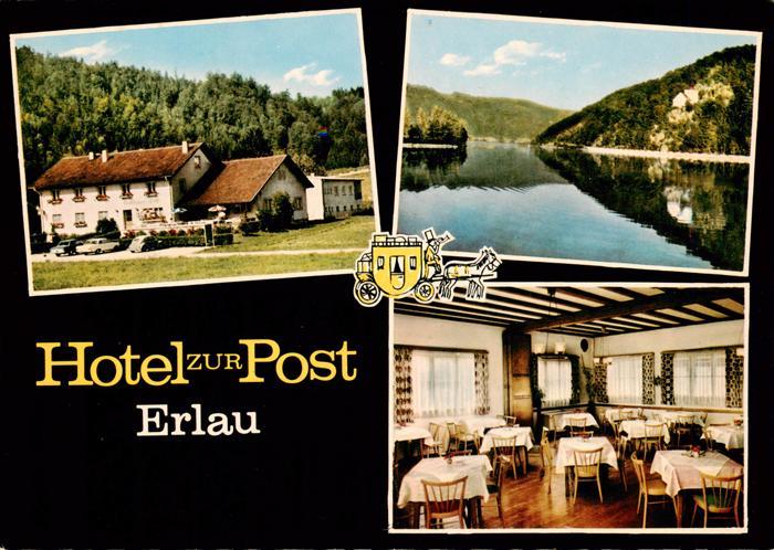 Erlau Niederbayern Hotel zur Post Gastraum Seepartie