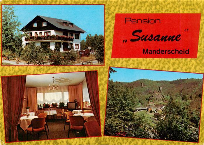 Manderscheid Eifel Pension Susanne Gaststube Panorama