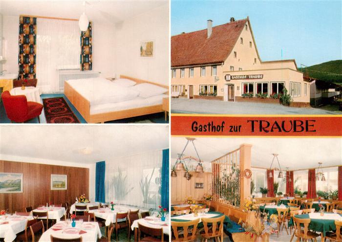 Rietheim Gasthof Pension Zur Traube Gastraum Zimmer