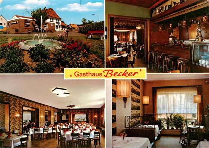 Eininghausen Preussisch Oldendorf Gasthaus Becker Bar Gastraeume