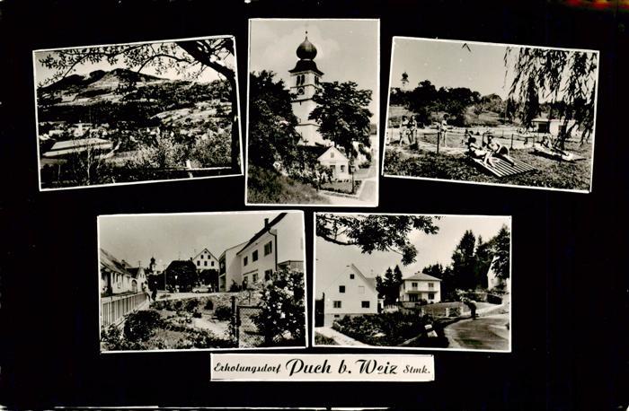 Puch Weiz Panorama Kirche Schwimmbad Ortspartien