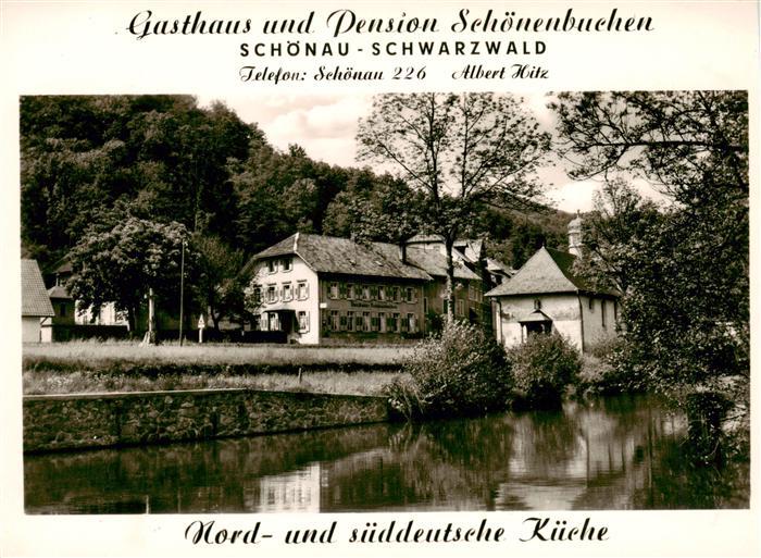 Schoenau Schwarzwald Gasthaus Pension Schoenenbuchen