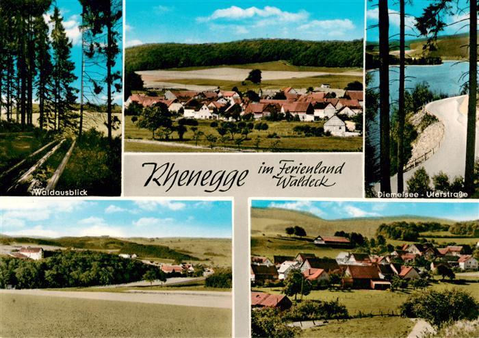 Rhenegge Diemelsee Panorama Waldausblick Diemelsee Uferstrasse