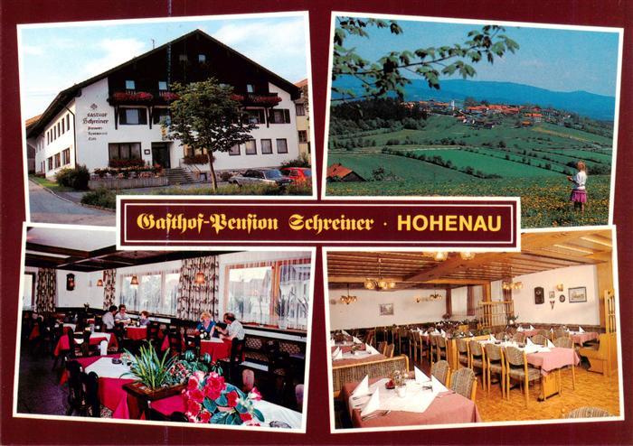 Hohenau Niederbayern Gasthof Pension Schreiner Gastraeume Panorama