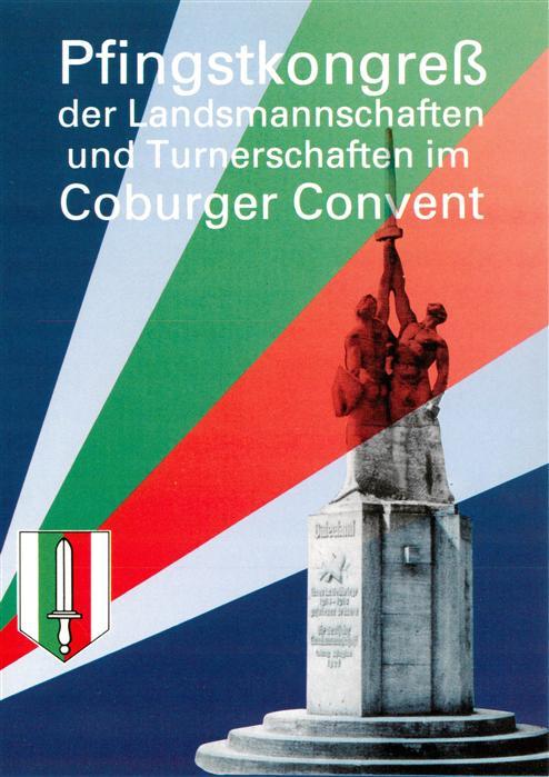 Coburg Bayern Pfingstkongress der Landsmannschaften und Turnerschaften im Cobur