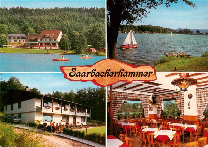 Saarbacherhammer Gaststaette Lambert Gastraum Seepartien