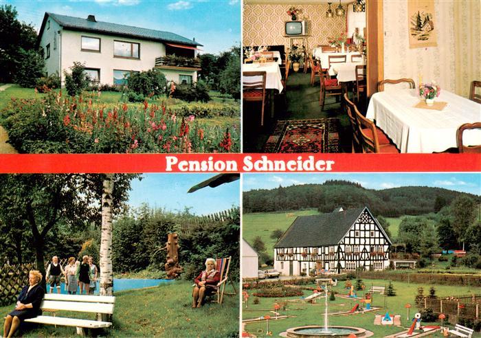 Finnentrop Pension Schneider Gaststube Park Minigolfplatz