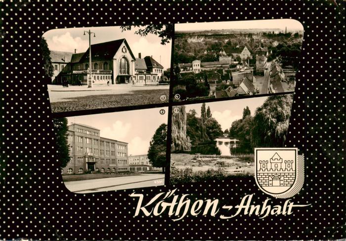 Koethen Anhalt Bahnhof Ingenieurschule Chemie Am Hubertusteich Hallesche Strasse