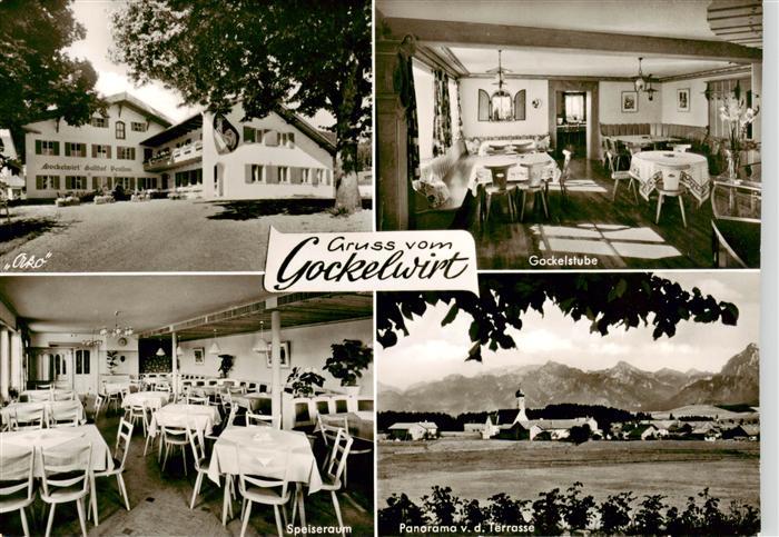 Eisenberg Fuessen Restaurant Gockelwirt Gockelstube Speiseraum Panorama