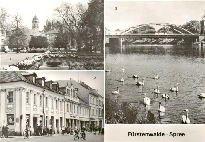 Fuerstenwalde Spree Ottomark Geschke Platz Muehlenstrasse Spreepartie