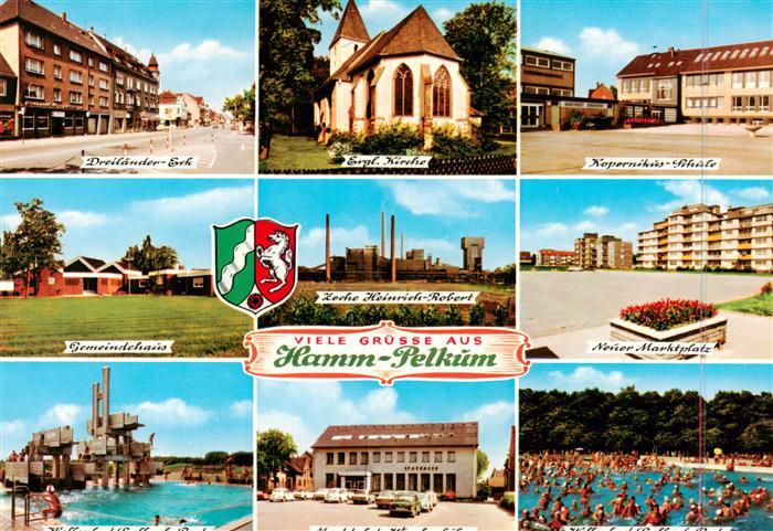 Pelkum Hamm Dreilaender Eck Ev Kirche Kopernikus Schule Gemeindehaus Zeche Heinr