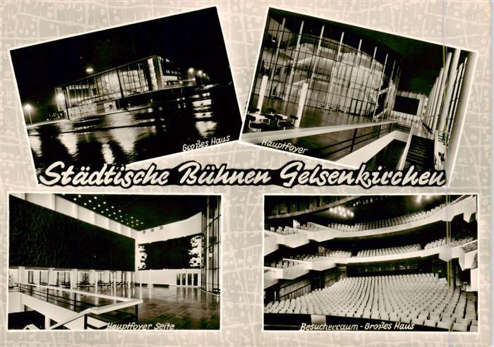 GELSENKIRCHEN NRW Staedtische Buehnen Grosses Haus Hauptfoyer Besucherraum