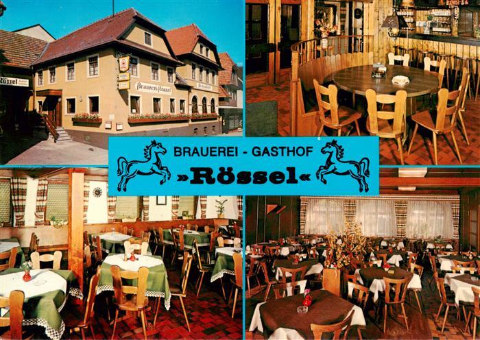Kappelrodeck Brauerei Gasthof Roessel Gastraeume