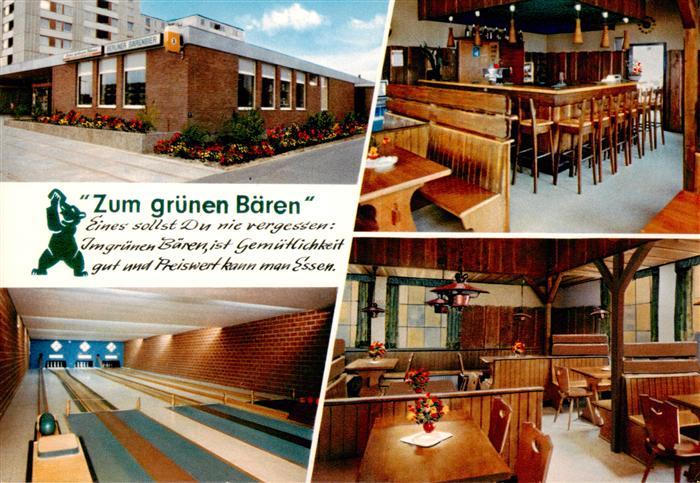 Vorsfelde Gasthaus Zum gruenen Baeren Kegelbahn Bar Gastraeume