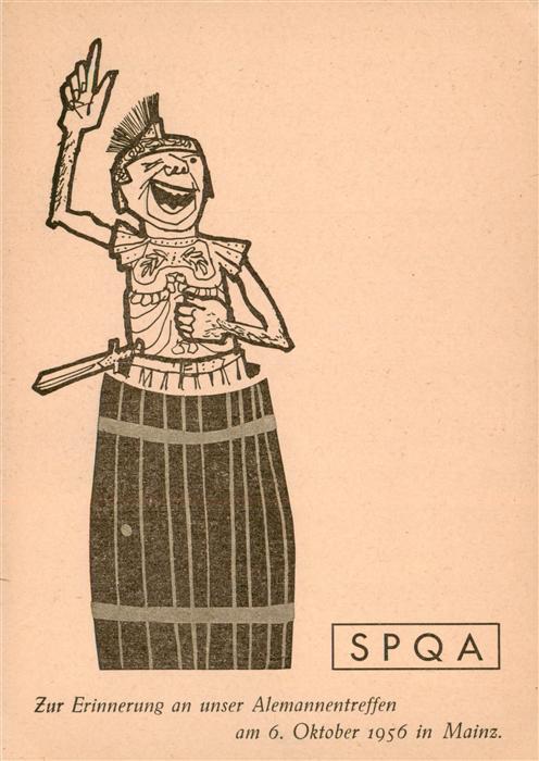 Mainz  Rhein SPQA Alemannentreffen 1956