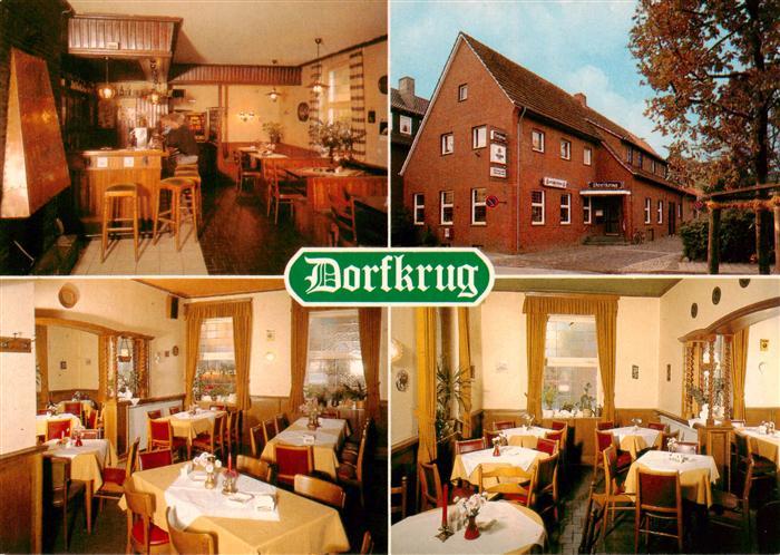 Luedinghausen Gasthof Dorfkrug Gastraeume Bar