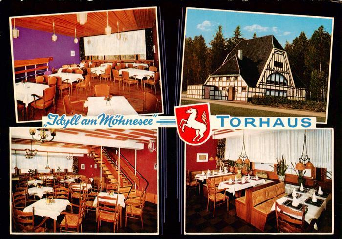Koerbecke Moehnesee Torhaus Cafe Restaurant Gastraeume