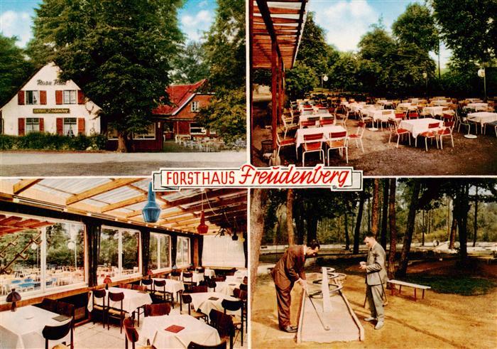 Dorsten Forsthaus Freudenberg Gastraum Minigolf Gartenwirtschaft