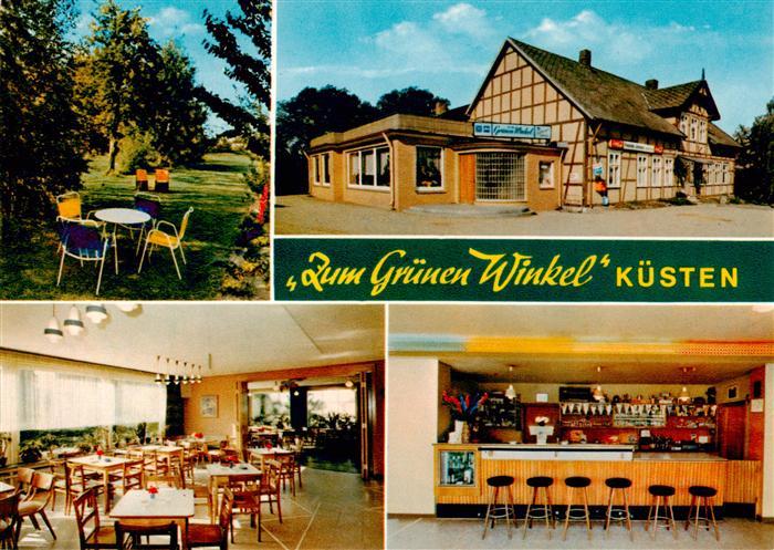 Kuesten Gasthaus Zum Gruenen Winkel Garten Gastraum Bar