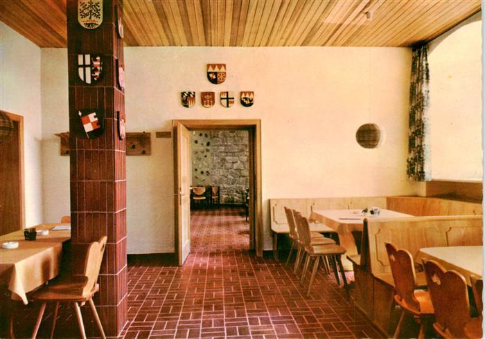 Volkersberg Bad Brueckenau Rhoen Gaststaette Volkersberg Wappenzimmer