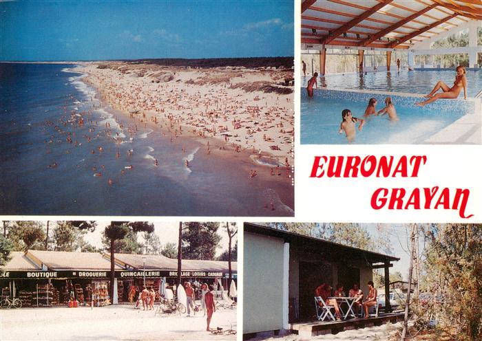 Euronat Grayan 33 Gironde Ocean Atlantique Strand Hallenbad Ladenzeile Bungalow