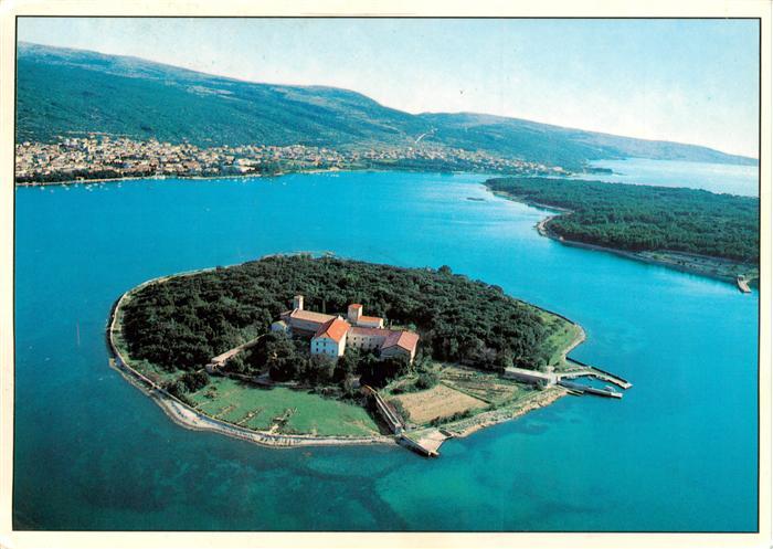 Kosljun Otok Croatia Franjevacki samostan Fliegeraufnahme