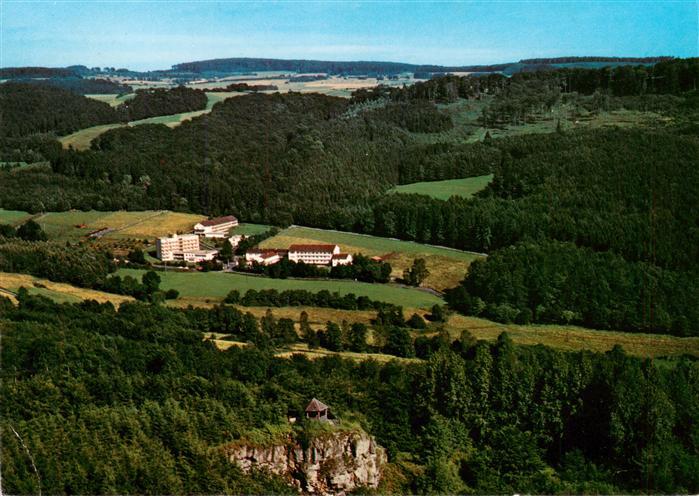 Neukirchen Knuellgebirge Fliegeraufnahme Waldsanatorium Urbachtal