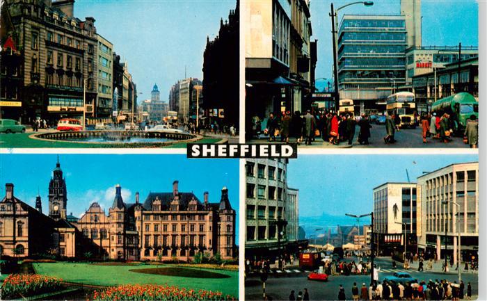 Sheffield  UK Fargate Town Hall The Castle Market The Junction of Angel St and H