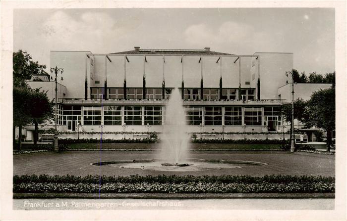 Frankfurt Main Palmengarten Gesellschaftshaus
