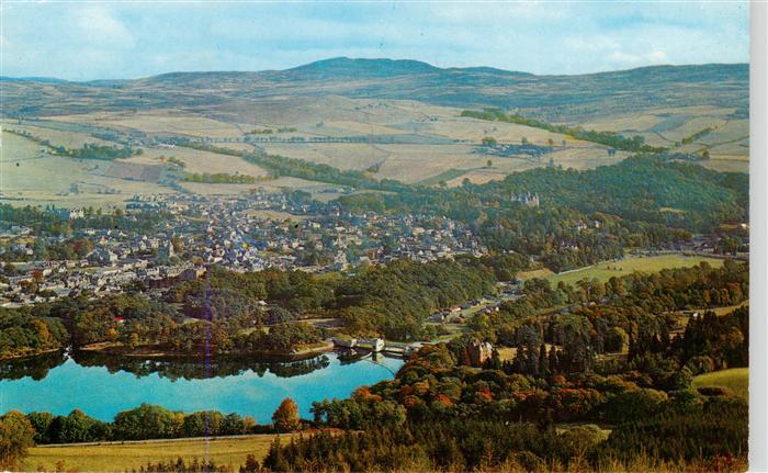 Pitlochry Scotland UK and Loch Faskally