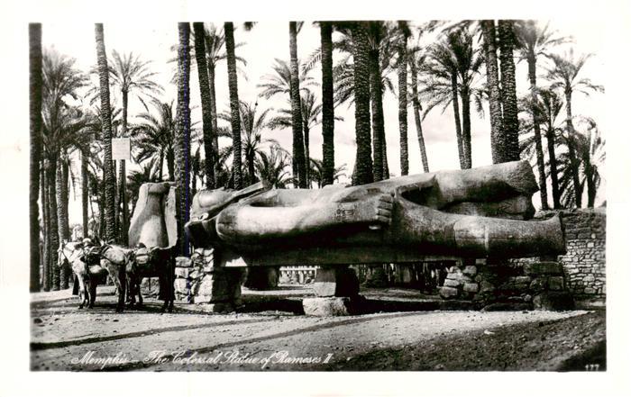 Memphis  Egypt The Colossal Statue of Ramses II
