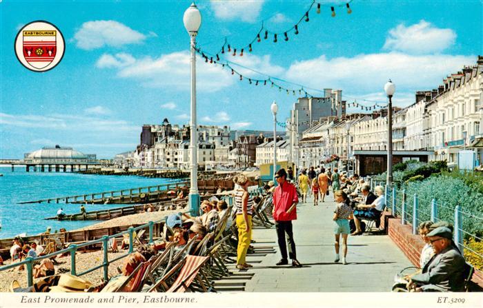 Eastbourne  Sussex UK East Promenade and Pier