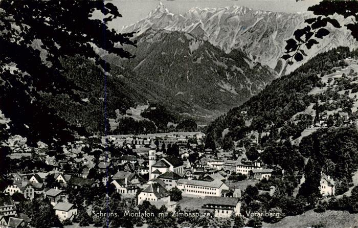Schruns Vorarlberg Montafon mit Zimbaspitze