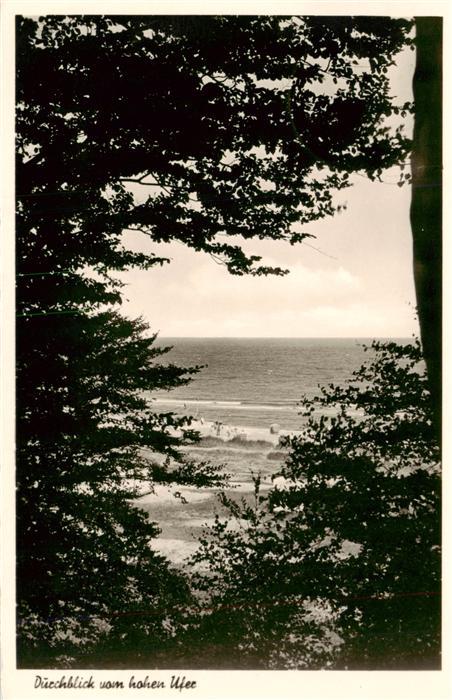 Hohwacht Ostseebad Blick vom hohen Ufer