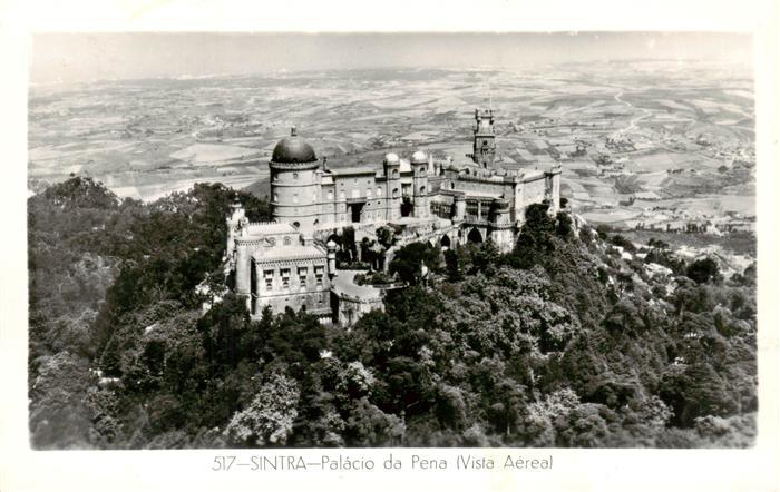 Sintra PT Palacio da Pena Fliegeraufnahme