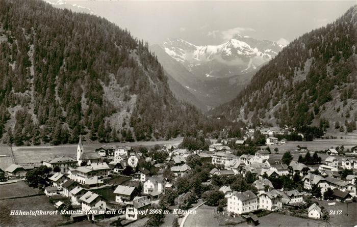 Mallnitz Tauernbahn Kaernten AT Panorama mit Geiselkopf