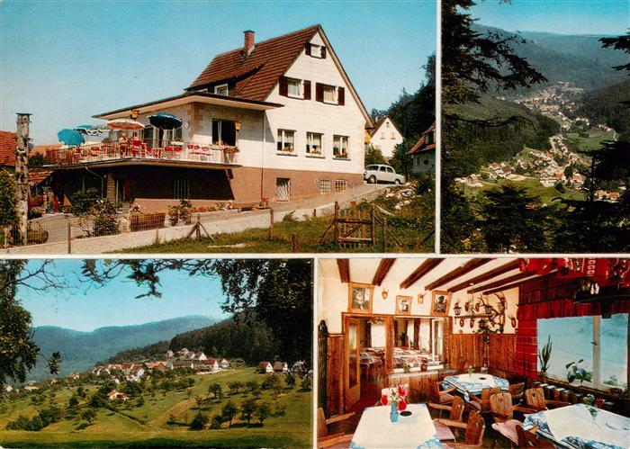 Gaistal Bad Herrenalb Pension Restaurant Waldcafe Gaststube Panorama