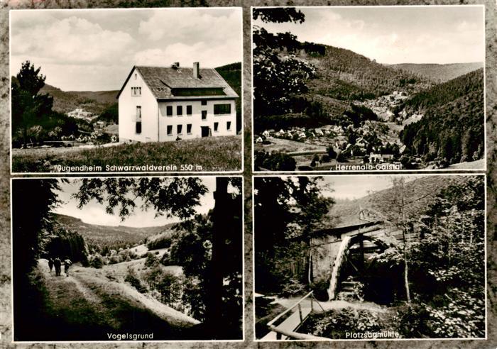 Gaistal Bad Herrenalb Jugedheim des Schwarzwaldvereins Panorama Vogelsgrund Plot