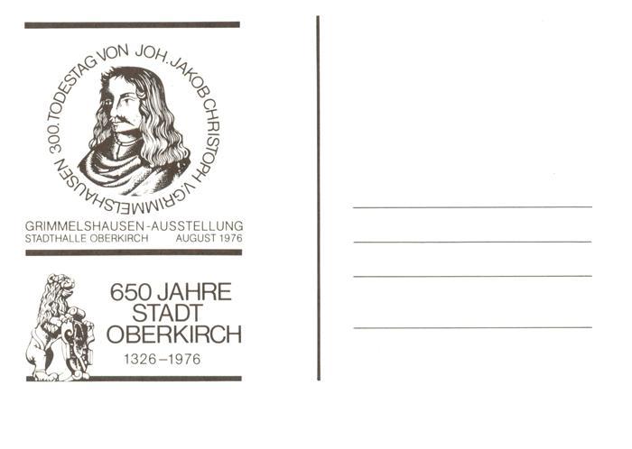 Oberkirch Baden Grimmelshausen Ausstellung in der Stadthalle 1976