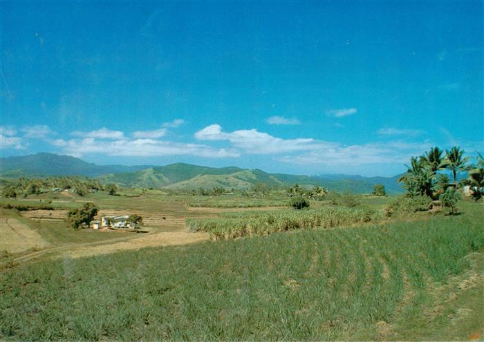Fiji Fidschi Islands NZ Sugar cane farms in the Nothern Division