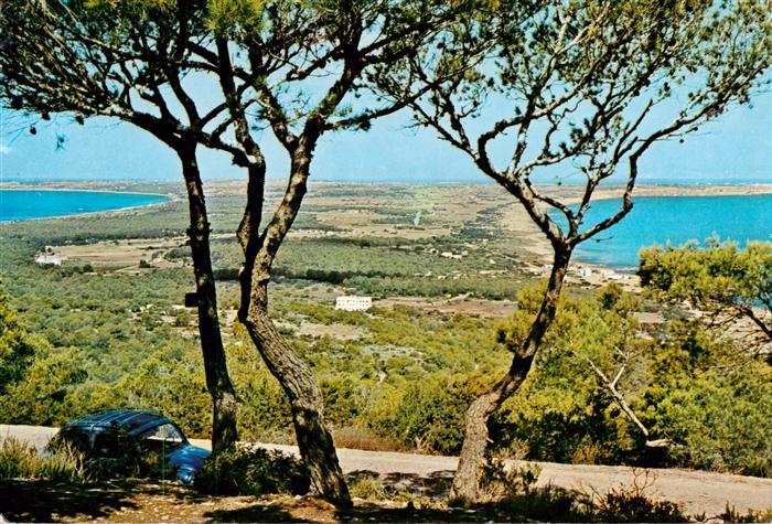 Formentera ES Detalle del itsmo desde Sa Costa
