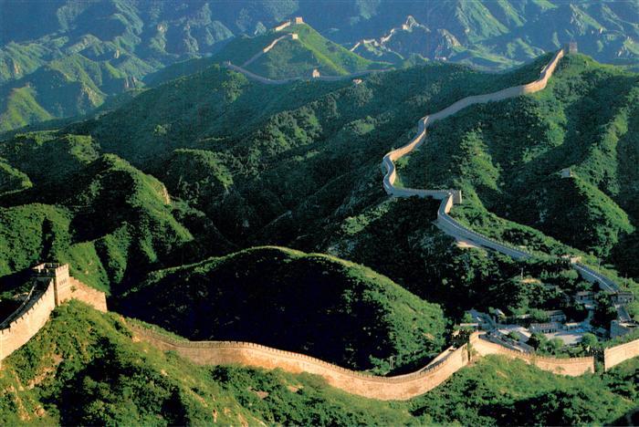 Badaling Ridges and Peaks Great Wall Air view